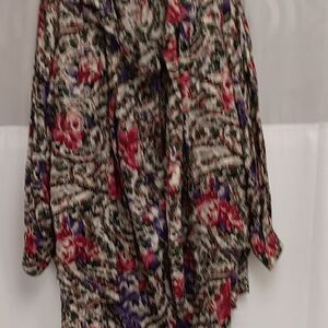 Elegant Floral Long Sleeve Dress